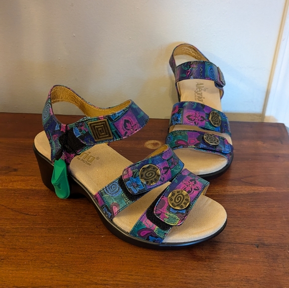 Alegria Olivia Crafty Comfort Sandal Size US 7.5 EU37 Adjustable Leather - Picture 1 of 7